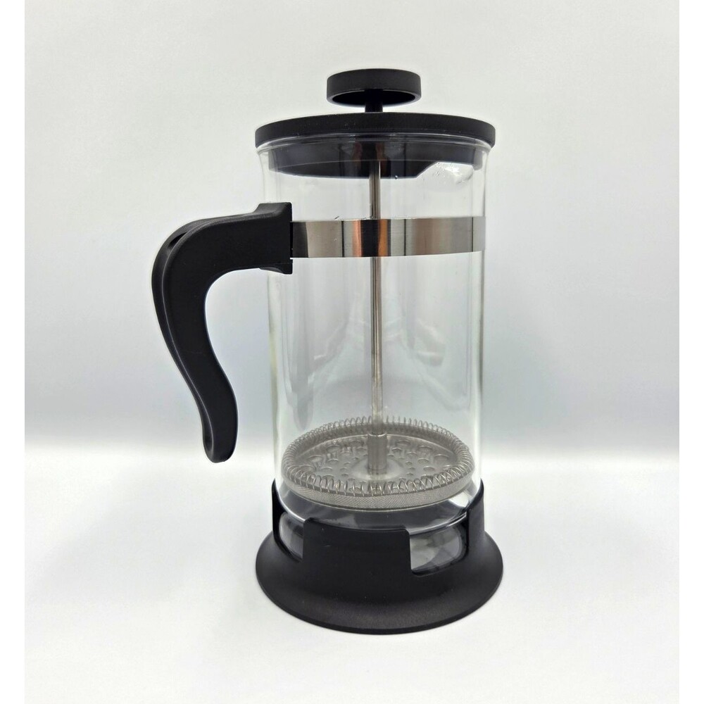 IKEA UPPHETTA French Press Coffee Maker 34 oz Glass Stainless Steel Black NEW